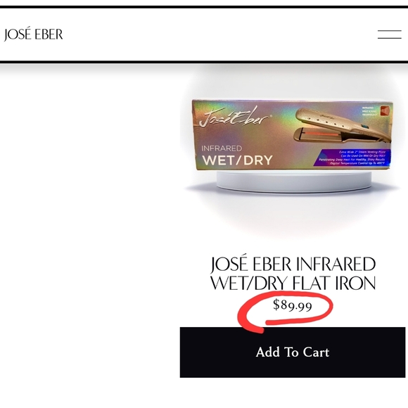 JOSÉ EBER 1.25" WET OR DRY HYBRID HAIR FLAT IRON - Picture 4 of 5